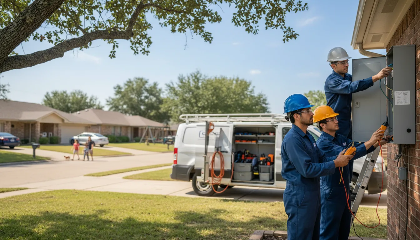 Certified electrician providing emergency electrical services in Green Valley, IL